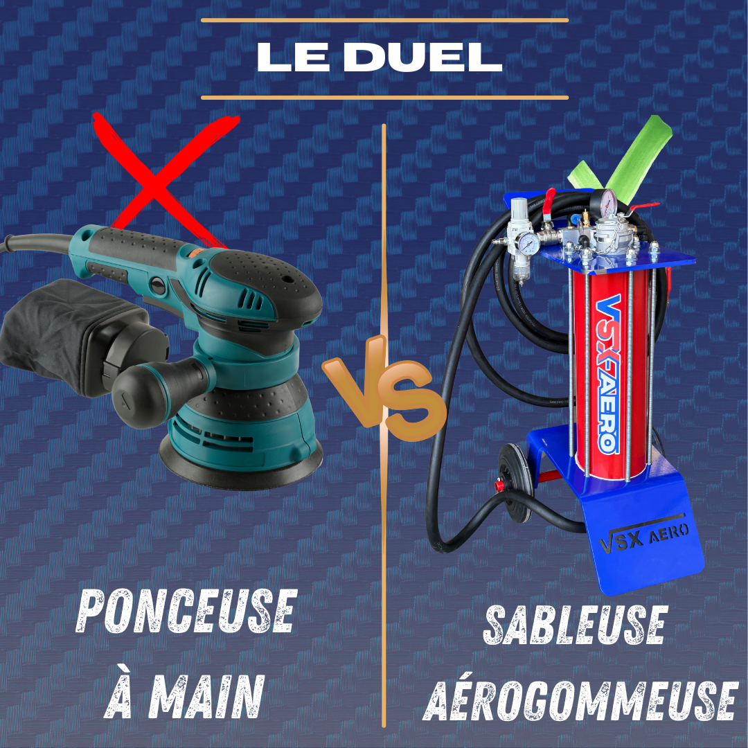 Ponceuse à Main vs Sableuse Aérogommeuse : Quelle Solution Choisir pour vos Travaux de Décapage ?