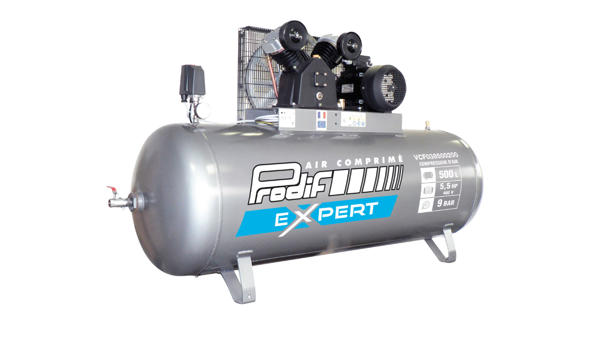 Compresor 500 Litros 5,5HP Prodif Trifásico 400V — Trifásico / Prodif