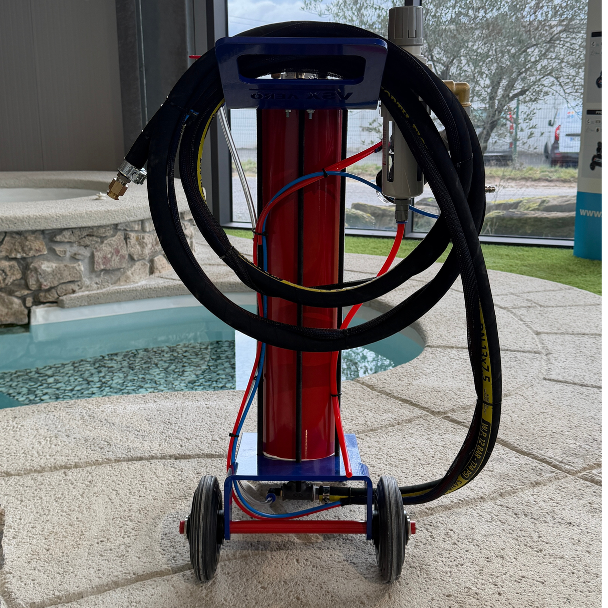 Chorro de arena VSX Air-Gum de 40 litros