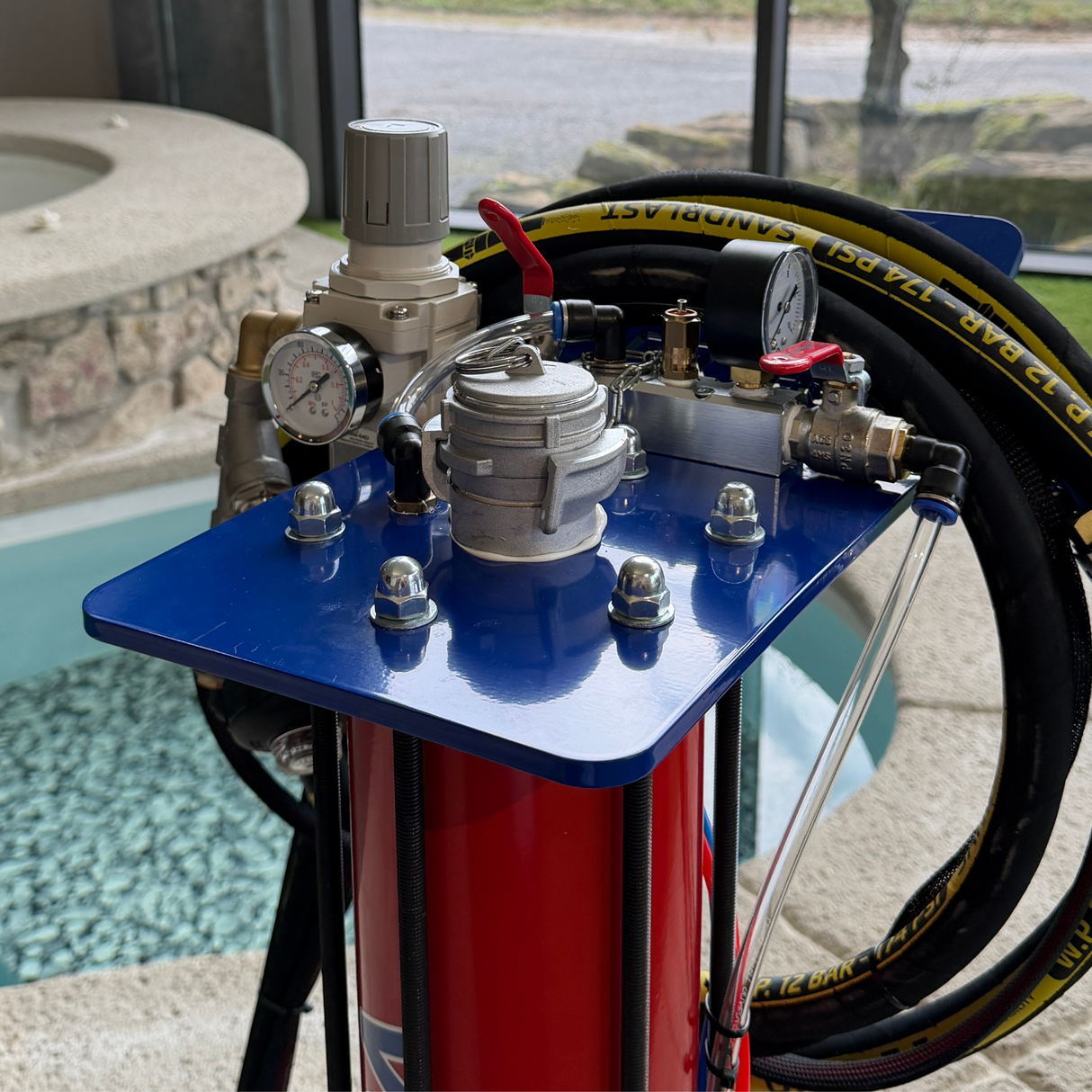 Chorro de arena VSX Air-Gum de 40 litros