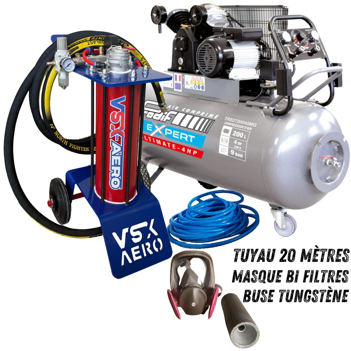 Pack Sableuse aérogommeuse VSX Aéro 8