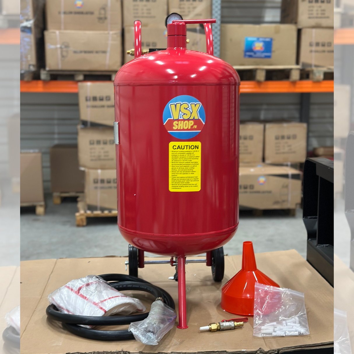 Chorro de arena VSX Air-Gum de 75 litros