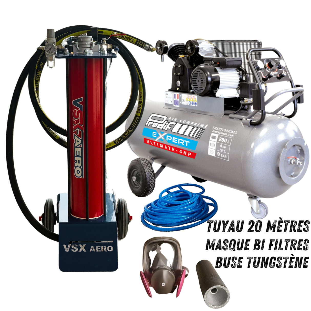 Pack Sableuse aérogommeuse VSX Aéro 15