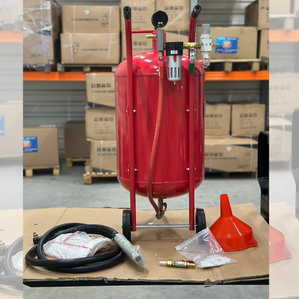 Chorro de arena VSX Air-Gum de 75 litros