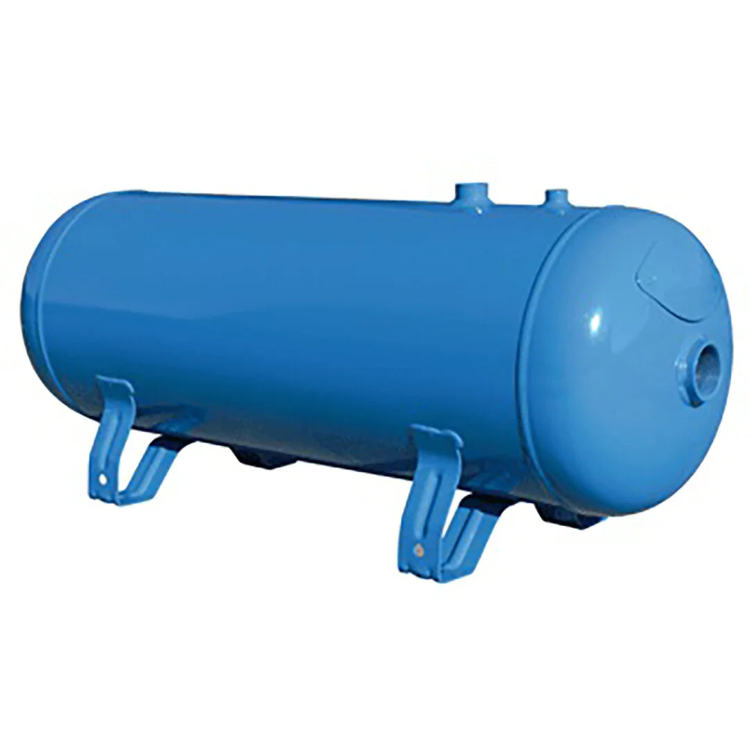 Serbatoio dell'aria orizzontale - Regolatore deumidificatore a scelta nella dimensione 1/4 - 1/4