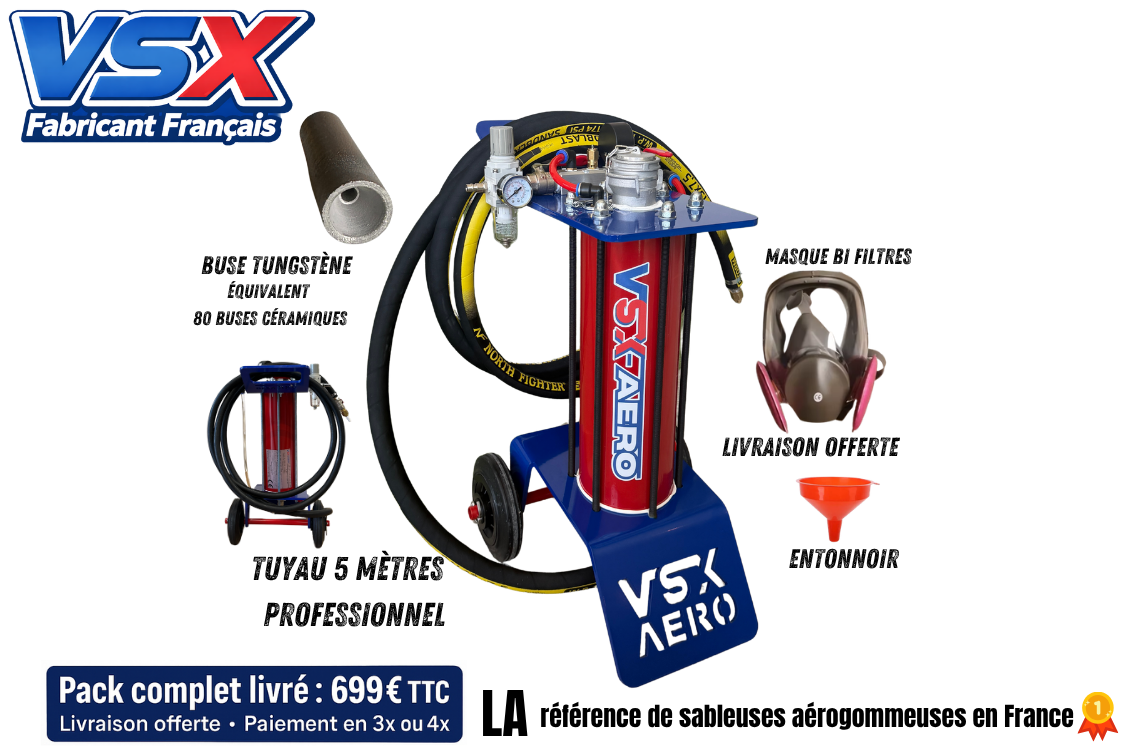 Pack Sableuse aérogommeuse VSX Aéro 8