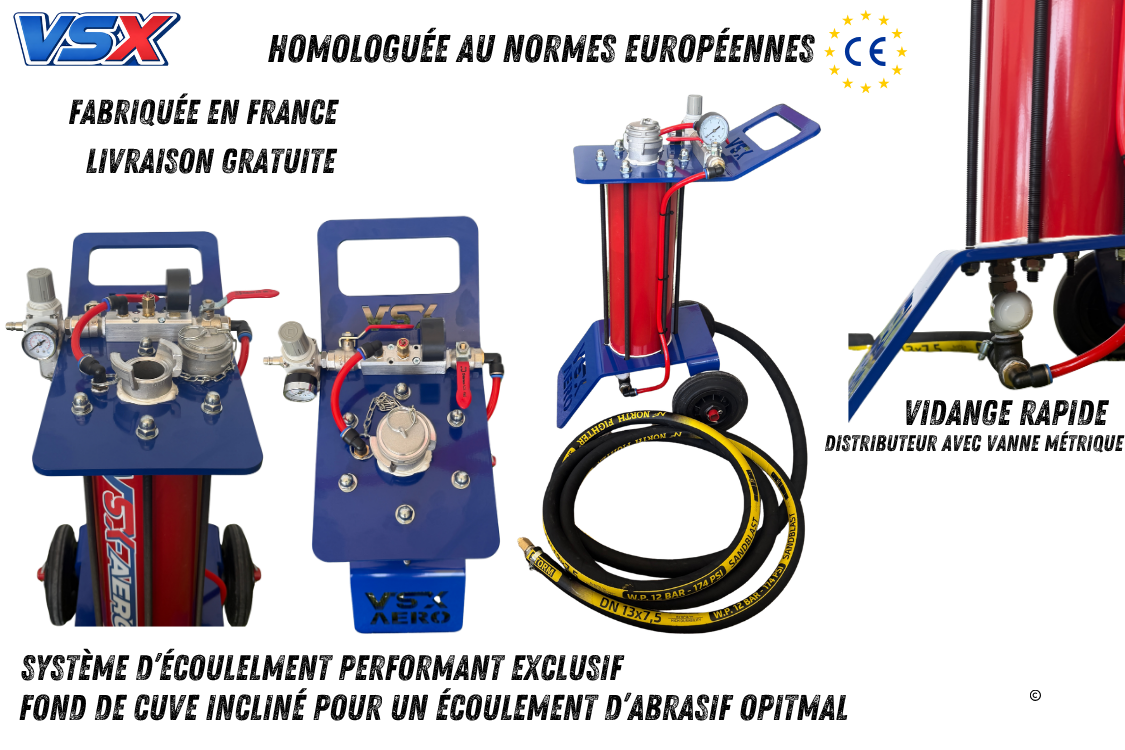 Pack Sableuse aérogommeuse VSX Aéro 8