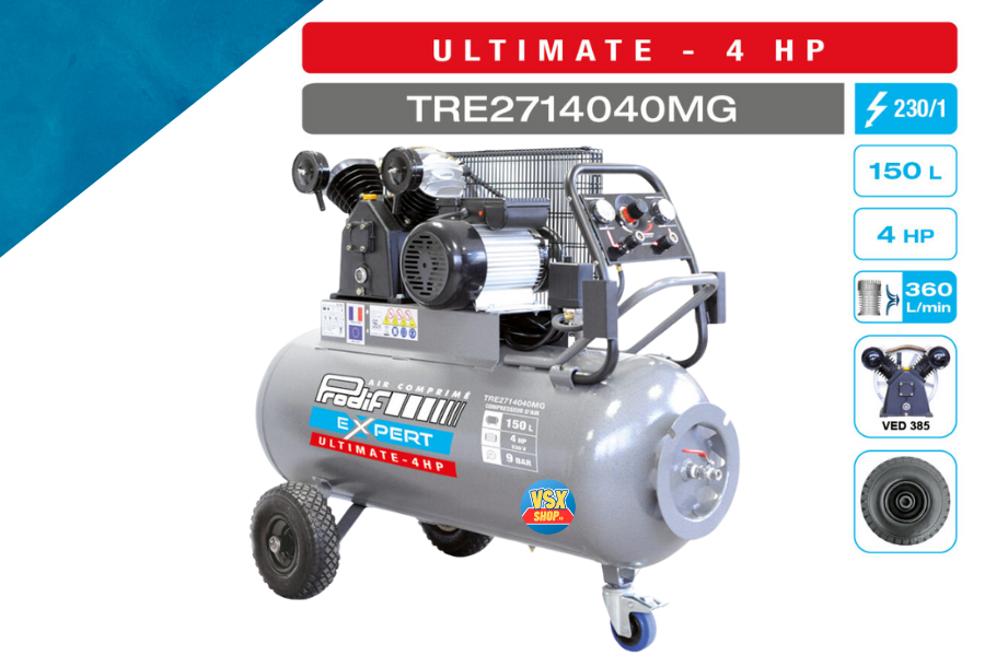 Compresseur 150 Litres 4CV Ultimate PRODIF — Monophasé / Prodif