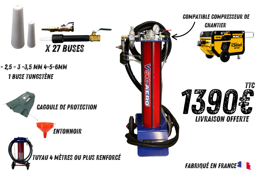 Sableuse aérogommeuse VSX Aéro 15 Max