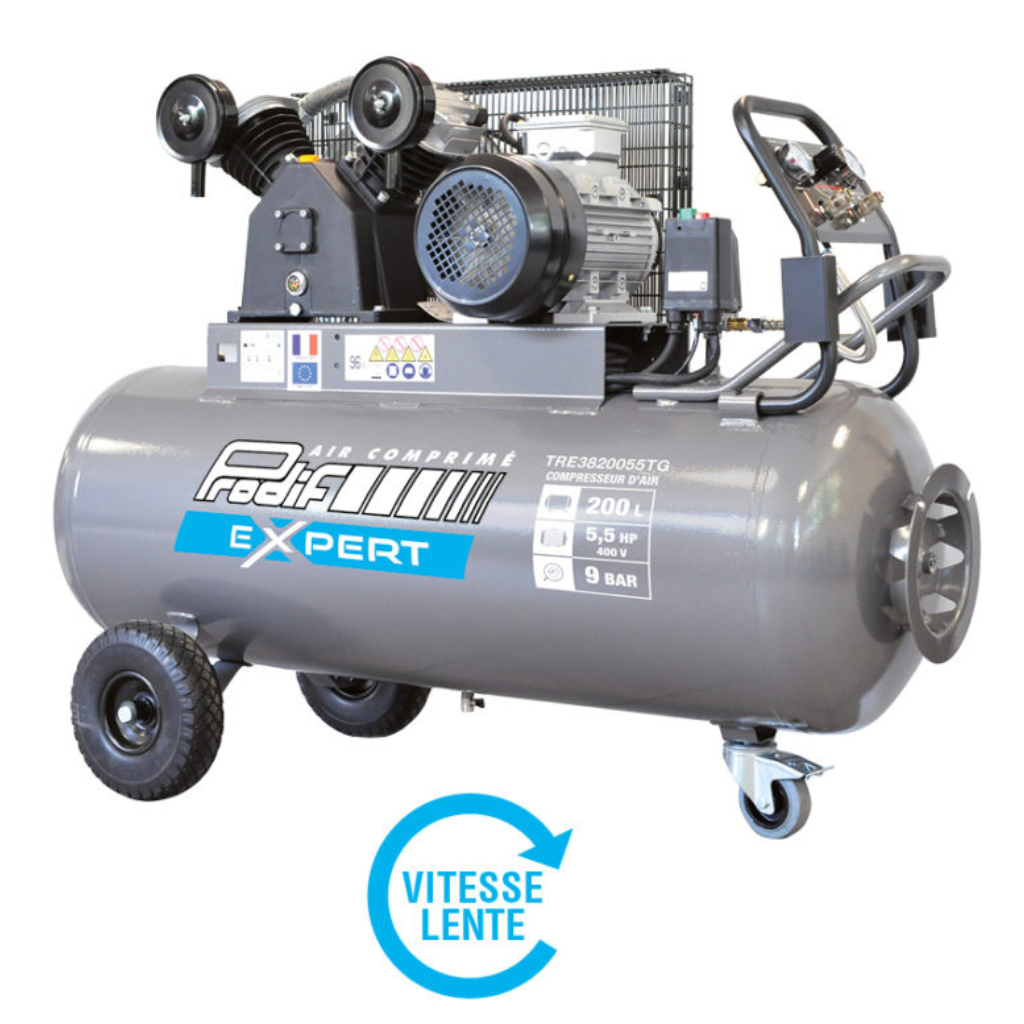 Compressore 200 Litri 5,5HP Prodif Trifase 400V Bistadio — Trifase / Prodif