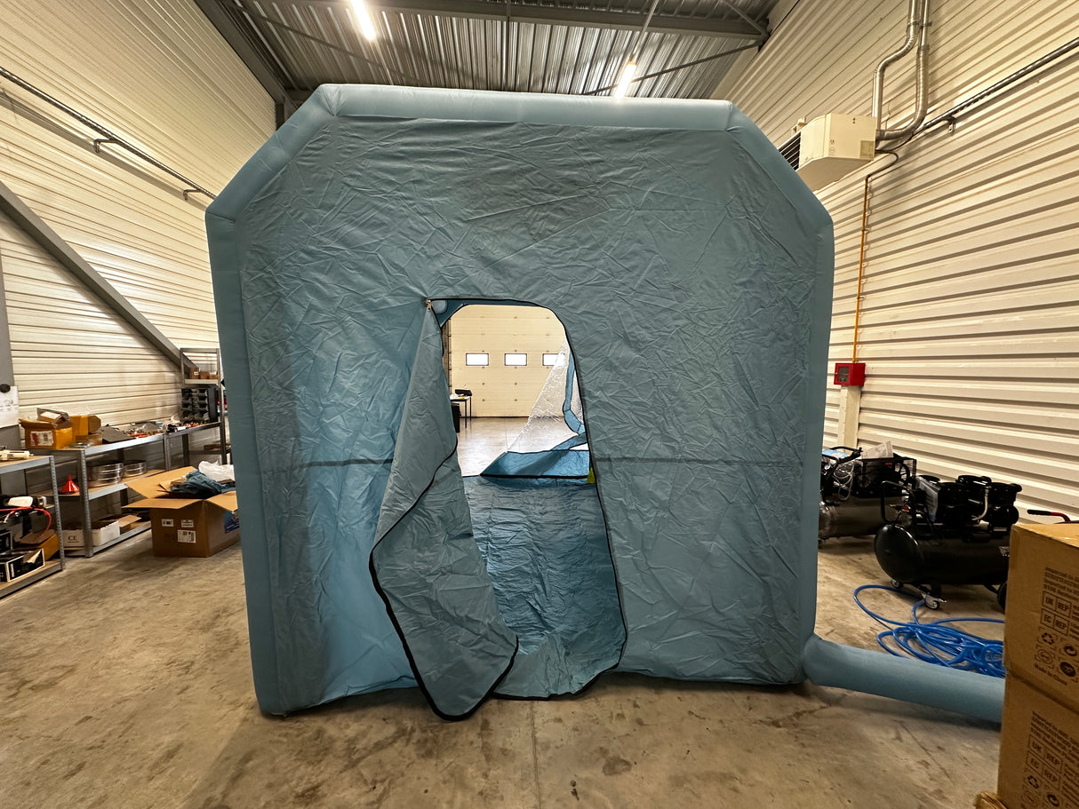 Cabine de Peinture Gonflable Large  3 m X  Long 4 m   - Hauteur 2.75 mètres avec Souffleur 750W