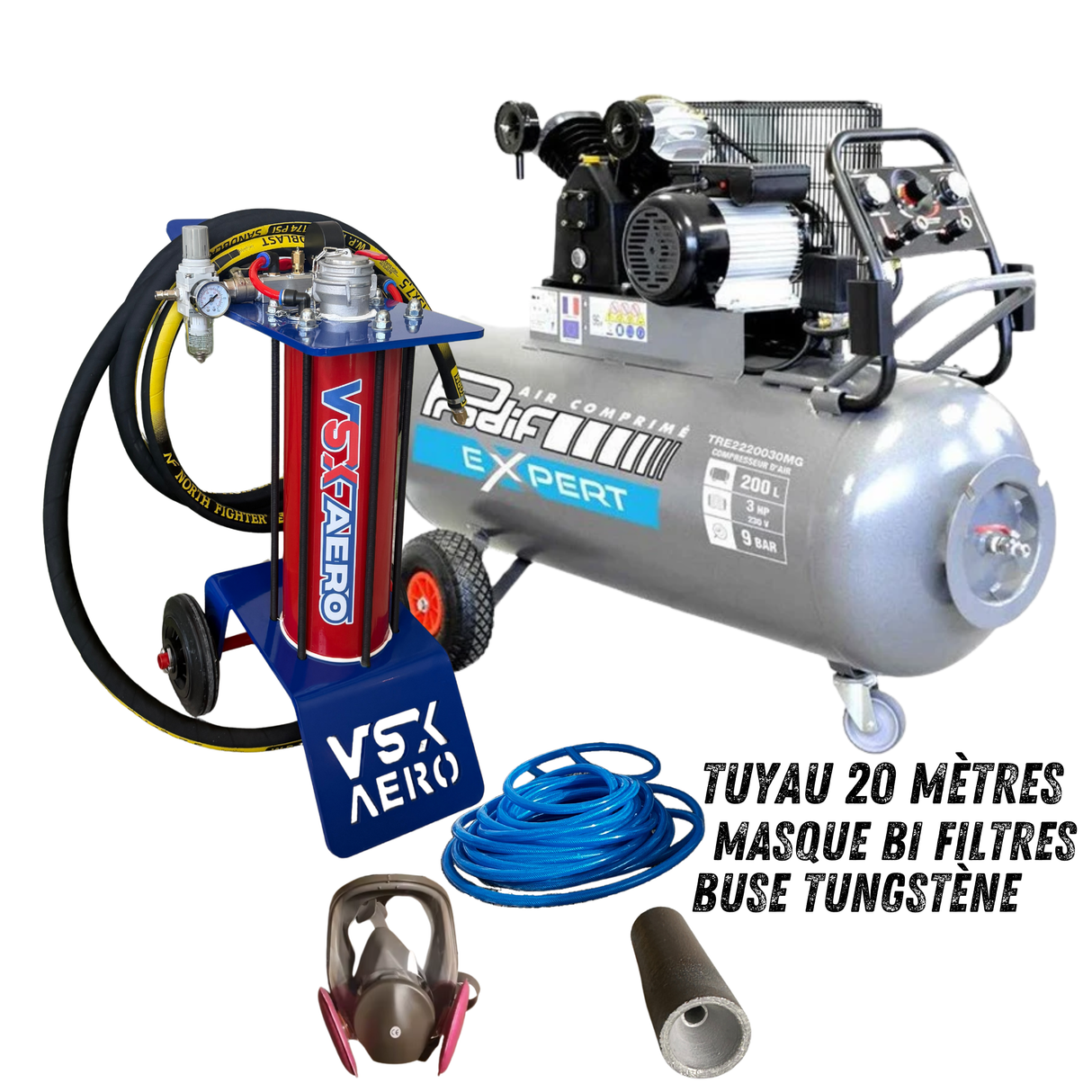 Pack Sableuse aérogommeuse VSX Aéro 8