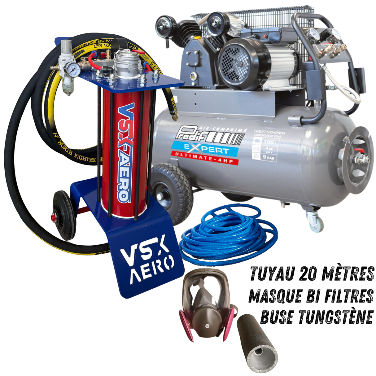 Pack Sableuse aérogommeuse VSX Aéro 8