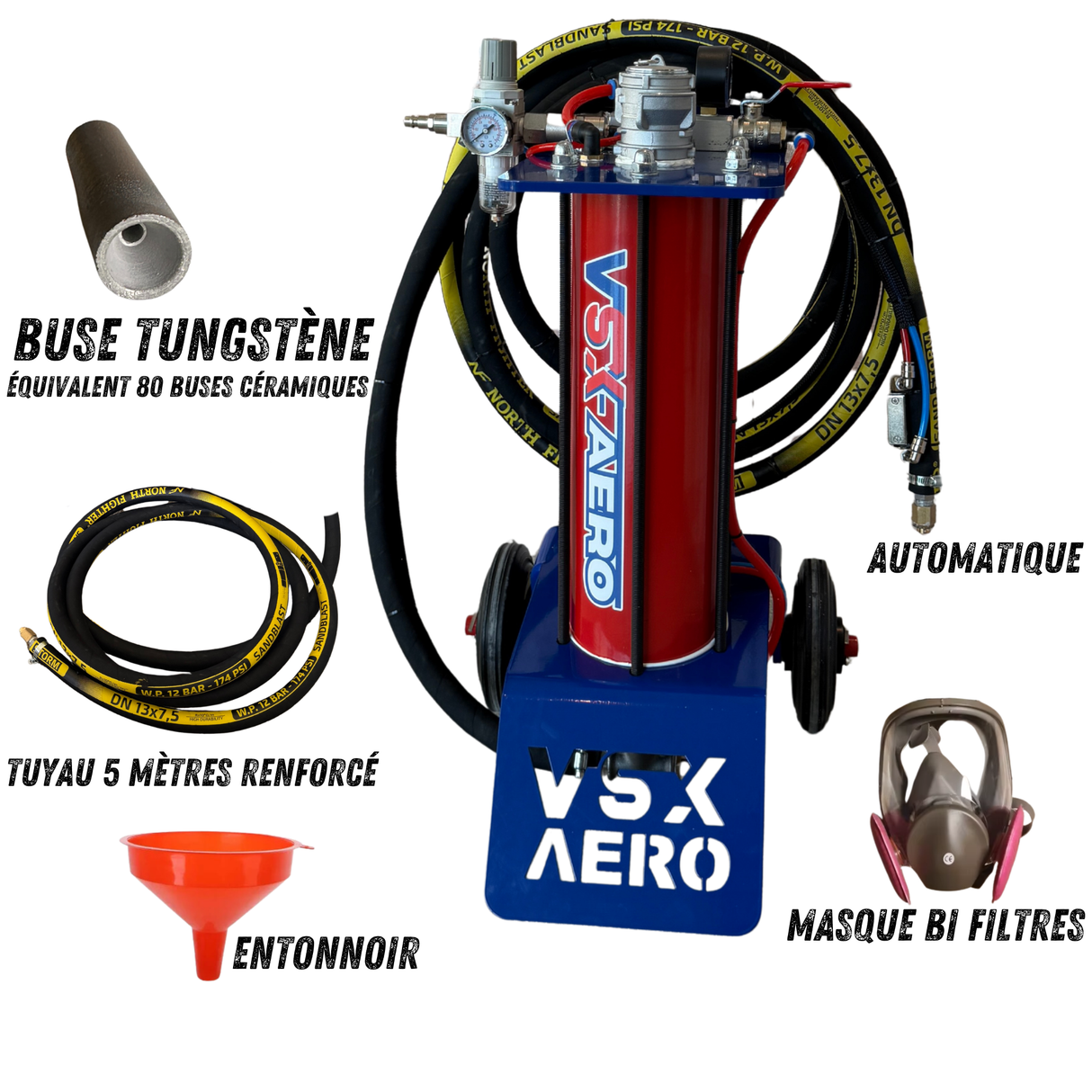 40 Liter VSX Air-Gum Sandstrahler