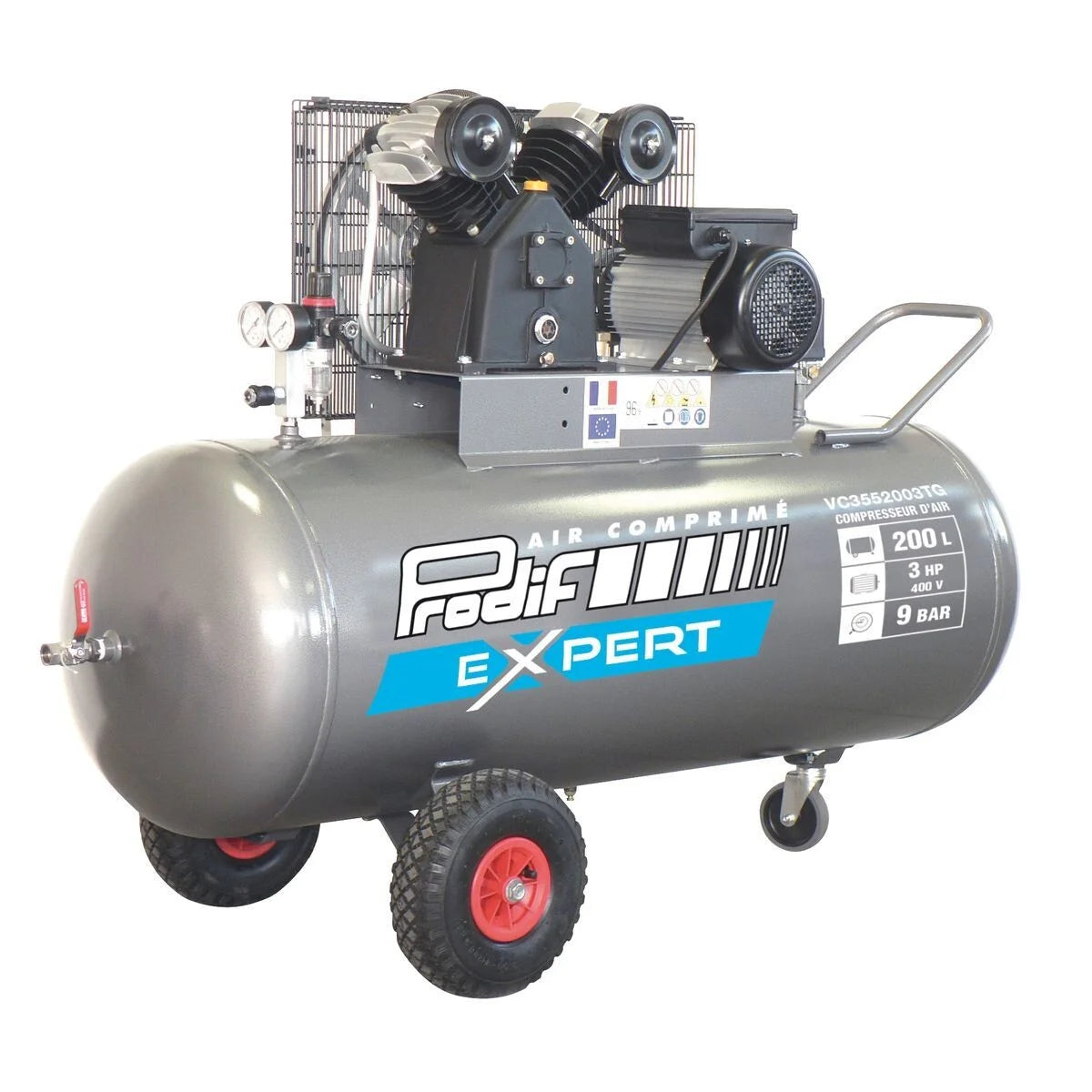 Compresor 150 Litros 3CV 400V Prodif Trifásico — Trifásico / Prodif