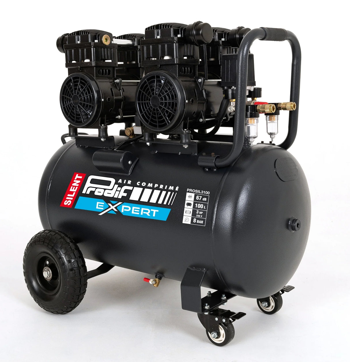 Kompressor 100 Liter 3CV PRODIF SILENT