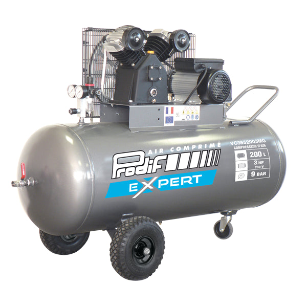 Kompressor 200 Liter 3CV PRODIF VC – Einphasig / Prodif