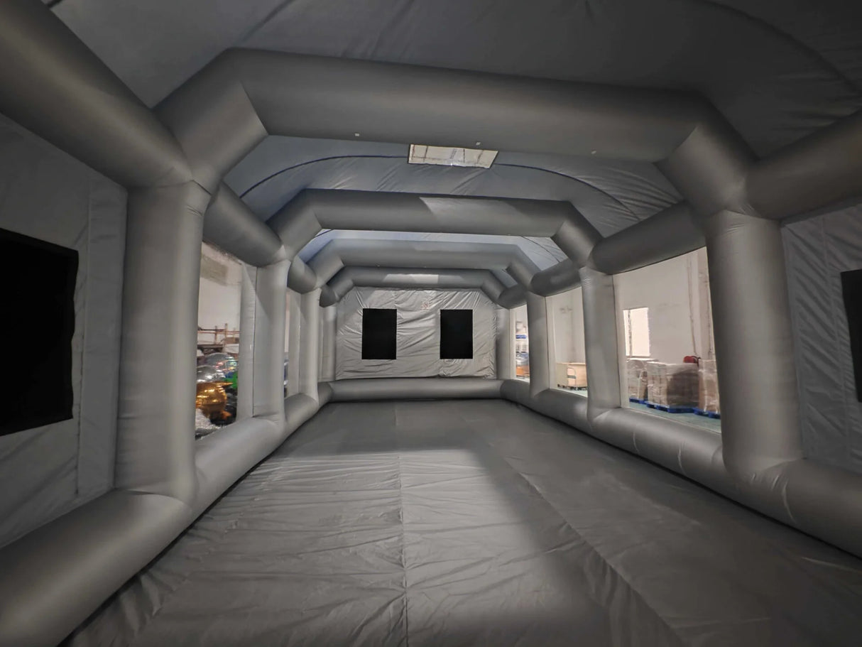 Cabine de Peinture  Largeur 6 mètres  x Longueur 10 mètres x Hauteur 4 mètres avec 2 Souffleurs 950W — Deux