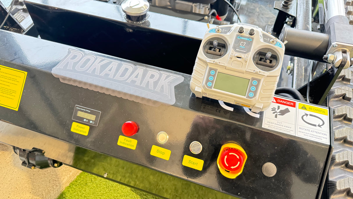 Tondeuse à chenilles télécommandée hybride ROKADARK