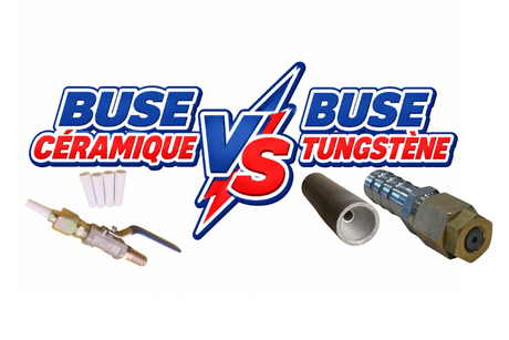 Buses en tungstène vs buses en céramique : laquelle choisir pour le sablage et l’aérogommage ?