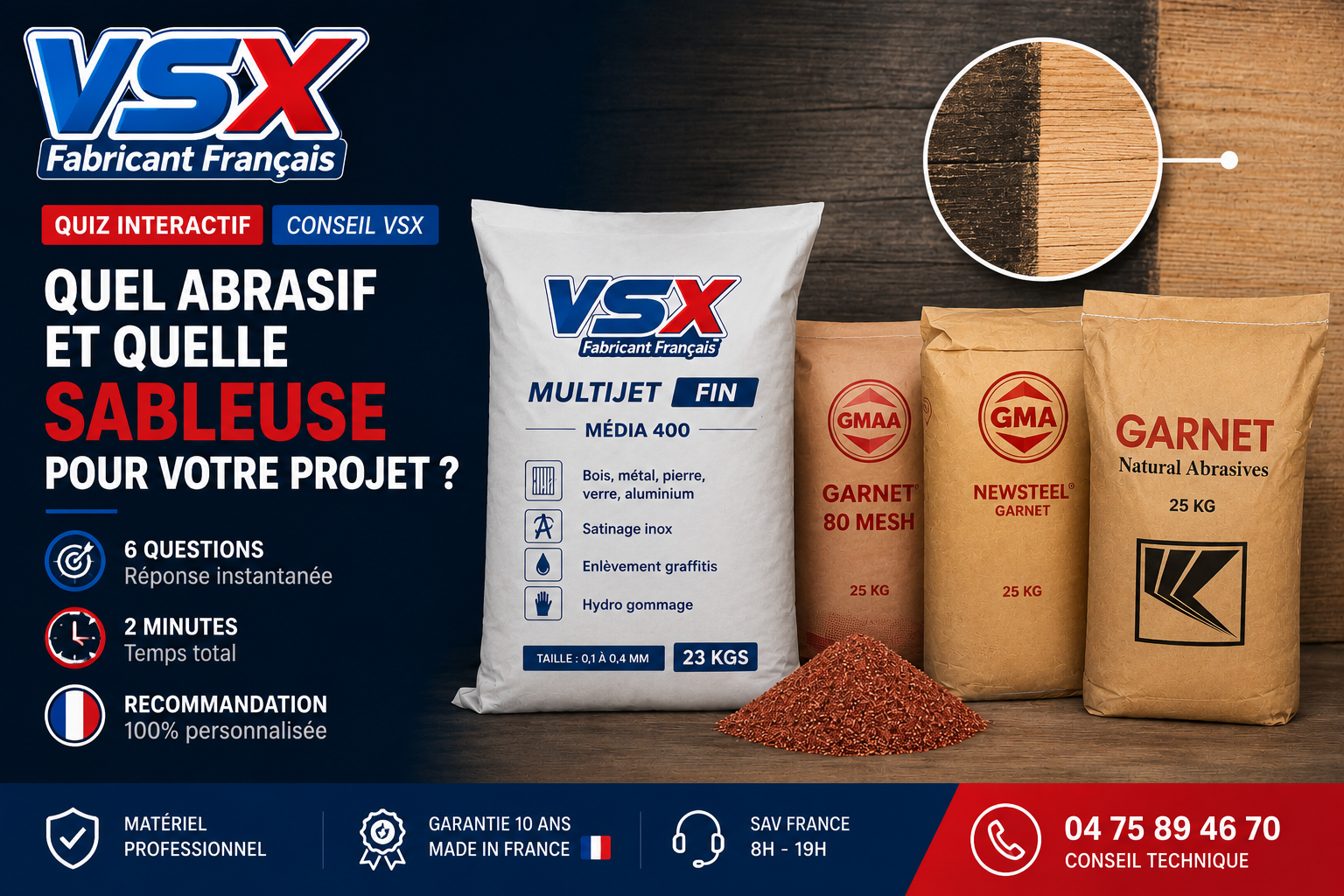 Quel abrasif et quelle sableuse pour votre projet ?