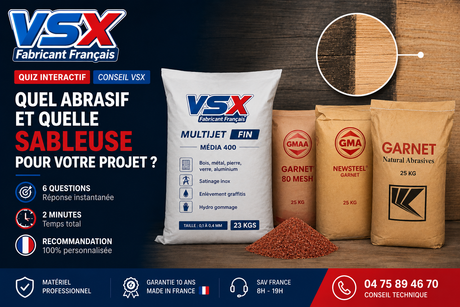 Quel abrasif et quelle sableuse pour votre projet ?