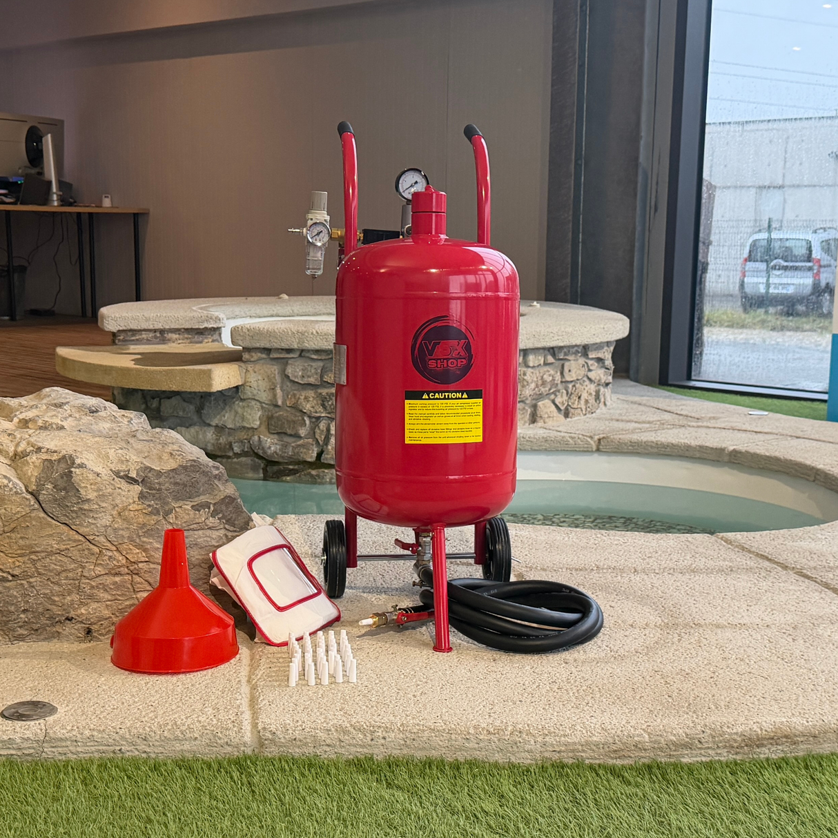 Chorro de arena VSX Air-Gum de 40 litros