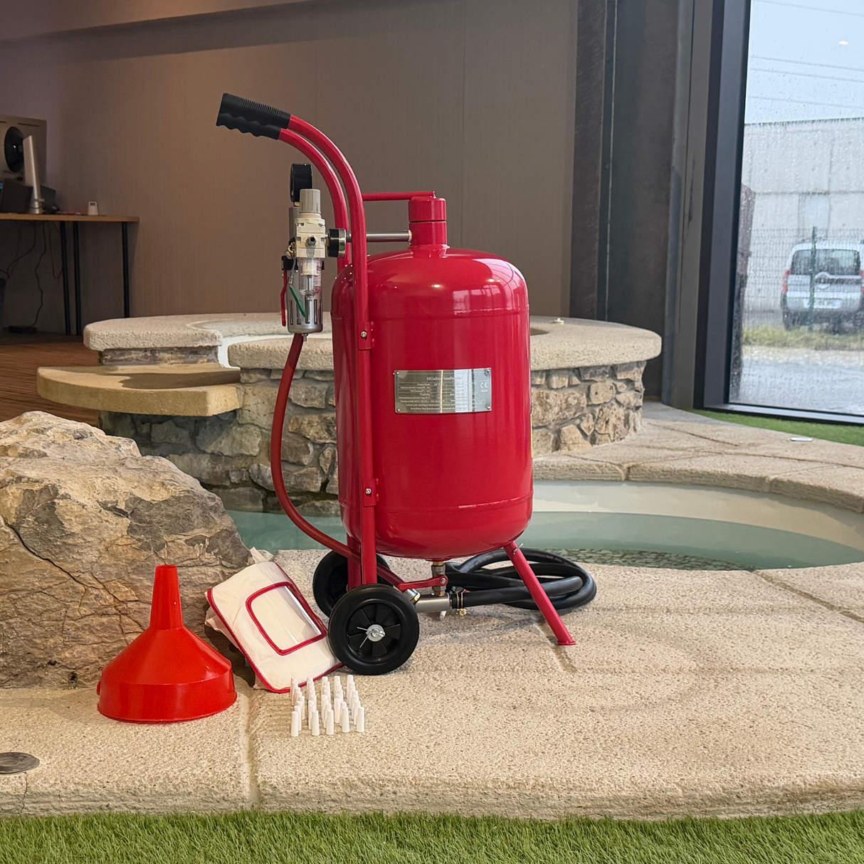 Chorro de arena VSX Air-Gum de 40 litros