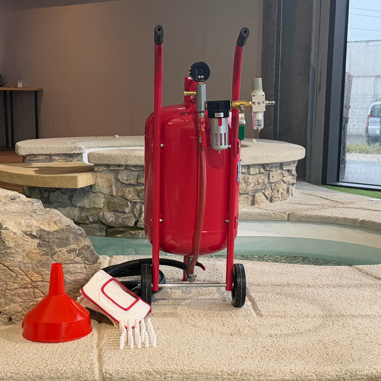 Chorro de arena VSX Air-Gum de 40 litros