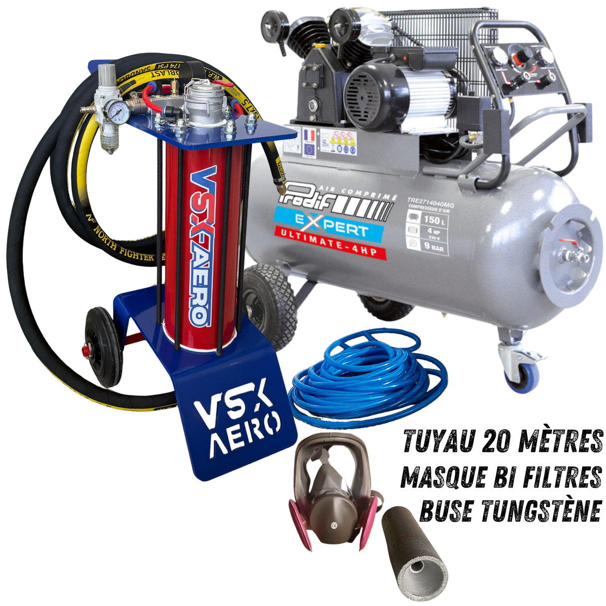 Pack Sableuse aérogommeuse VSX Aéro 8
