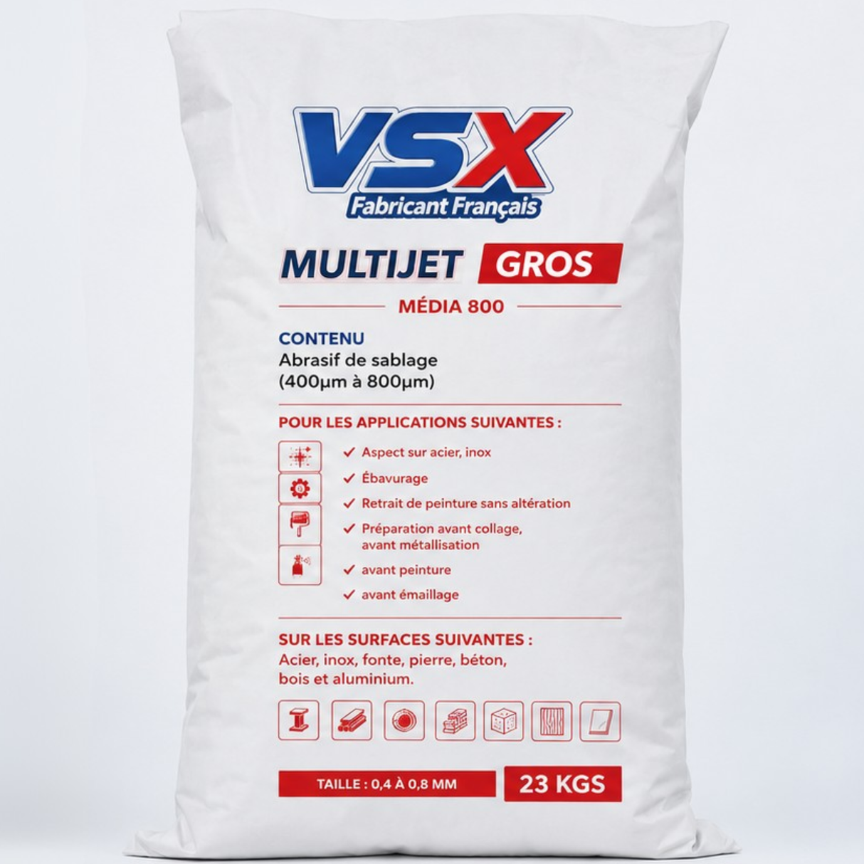 Abrasif de sablage aérogommage VSX Multijet Gros