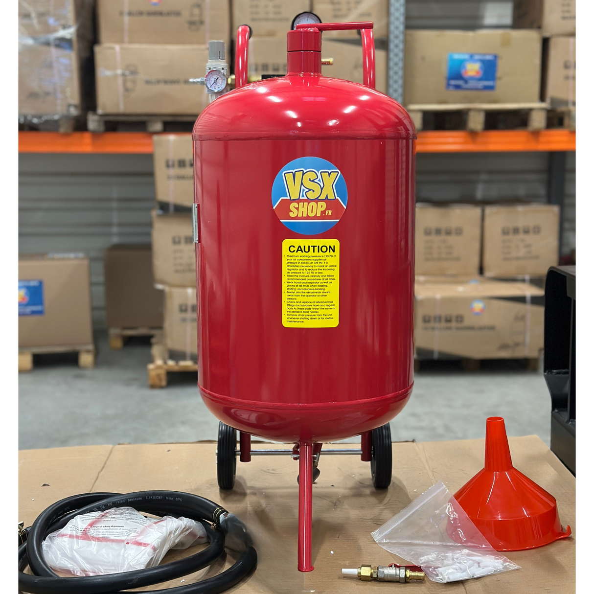 Chorro de arena VSX Air-Gum de 75 litros