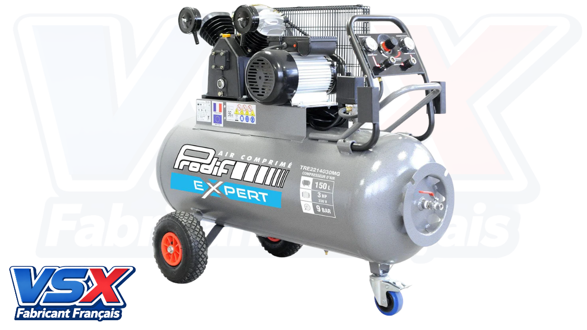 Compresseur 150 Litres 3CV PRODIF TRE — Monophasé / Prodif