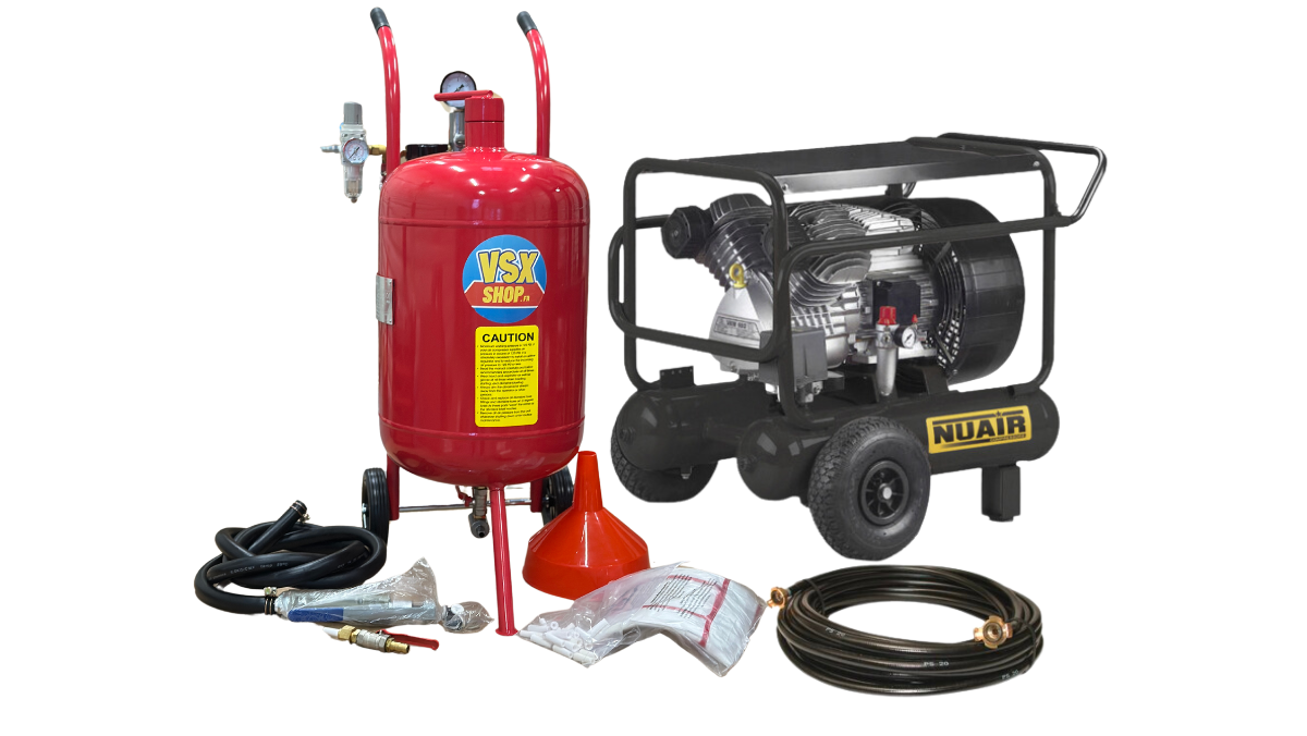 PACCHETTO AEROGRAFO WARRIOR COMPRESSOR