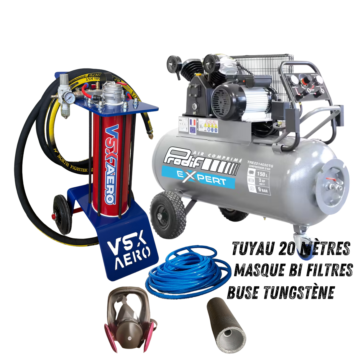 Pack Sableuse aérogommeuse VSX Aéro 8