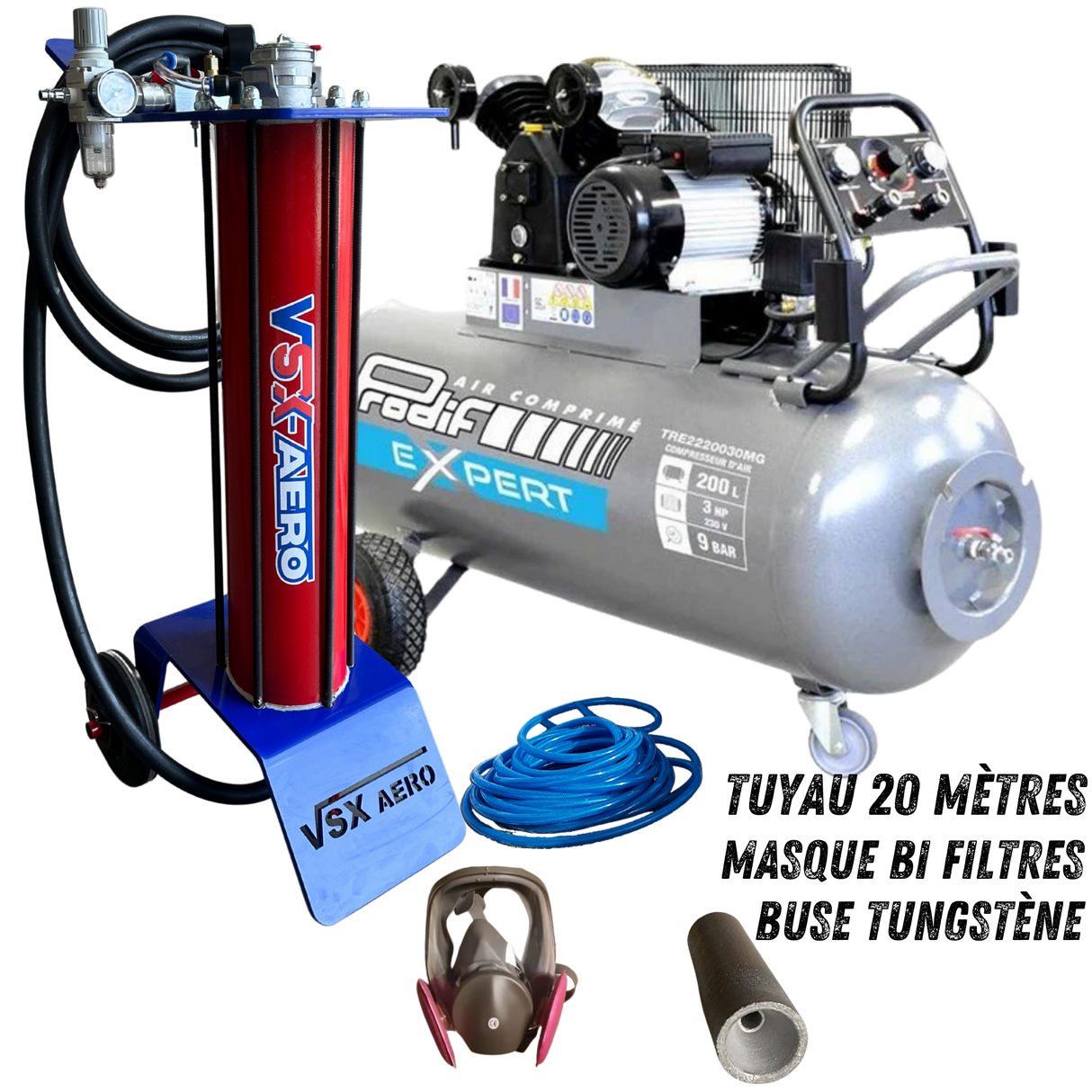 Pack Sableuse aérogommeuse VSX Aéro 15