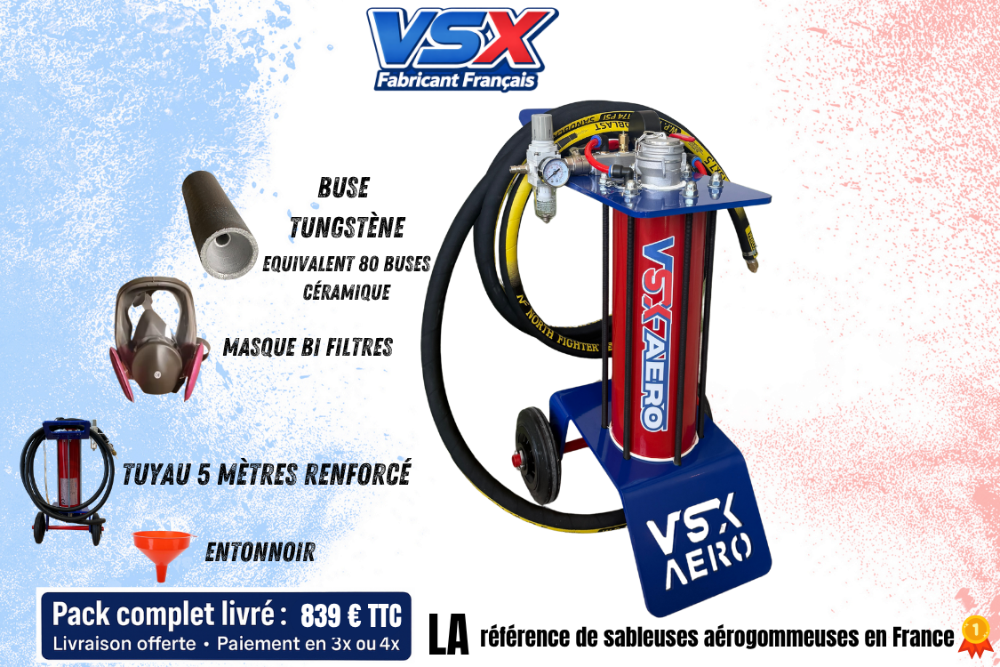 Pack Sableuse aérogommeuse VSX Aéro 8