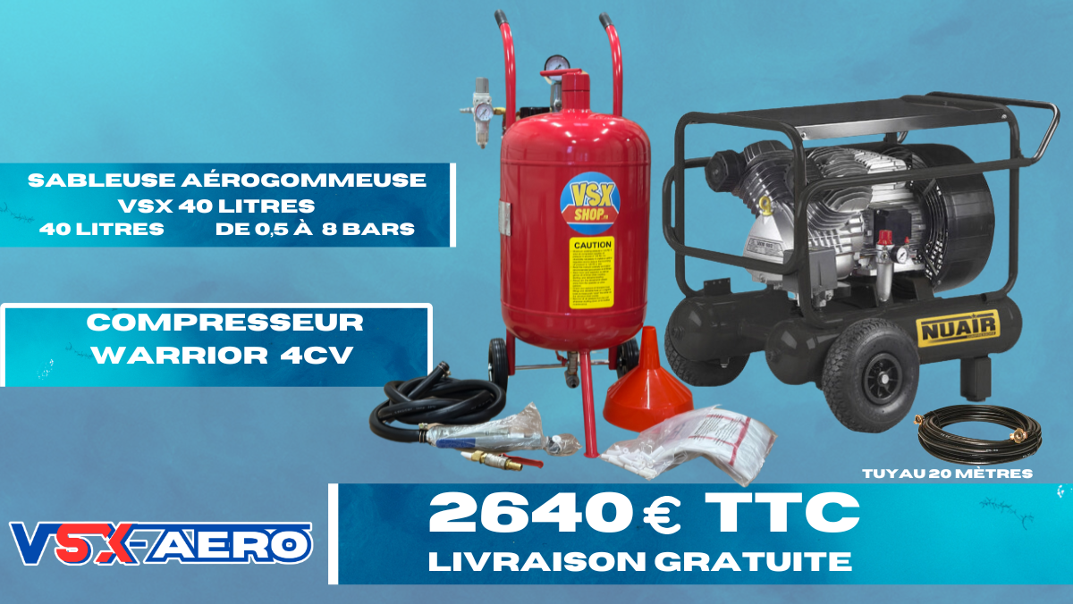 PACCHETTO AEROGRAFO WARRIOR COMPRESSOR