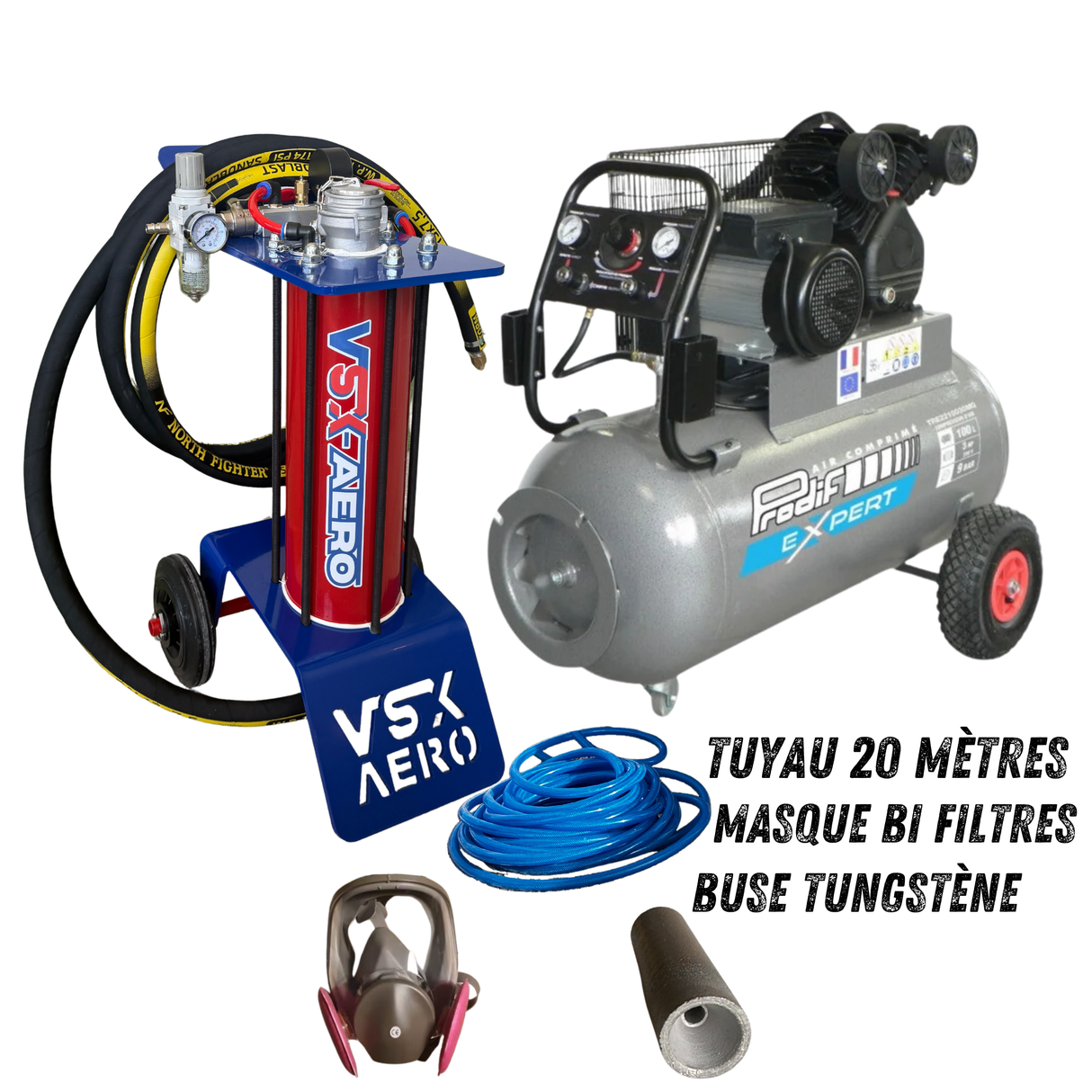 Pack Sableuse aérogommeuse VSX Aéro 8