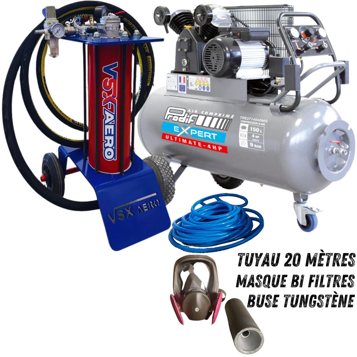 Pack Sableuse aérogommeuse VSX Aéro 8