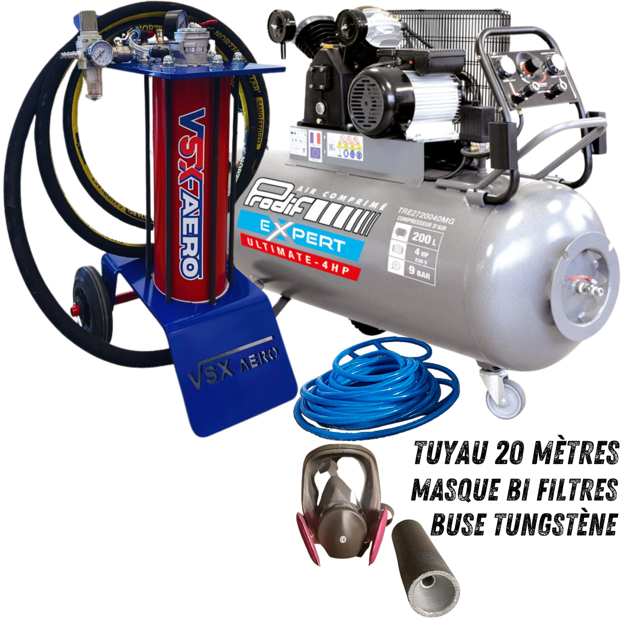 Pack Sableuse aérogommeuse VSX Aéro 8