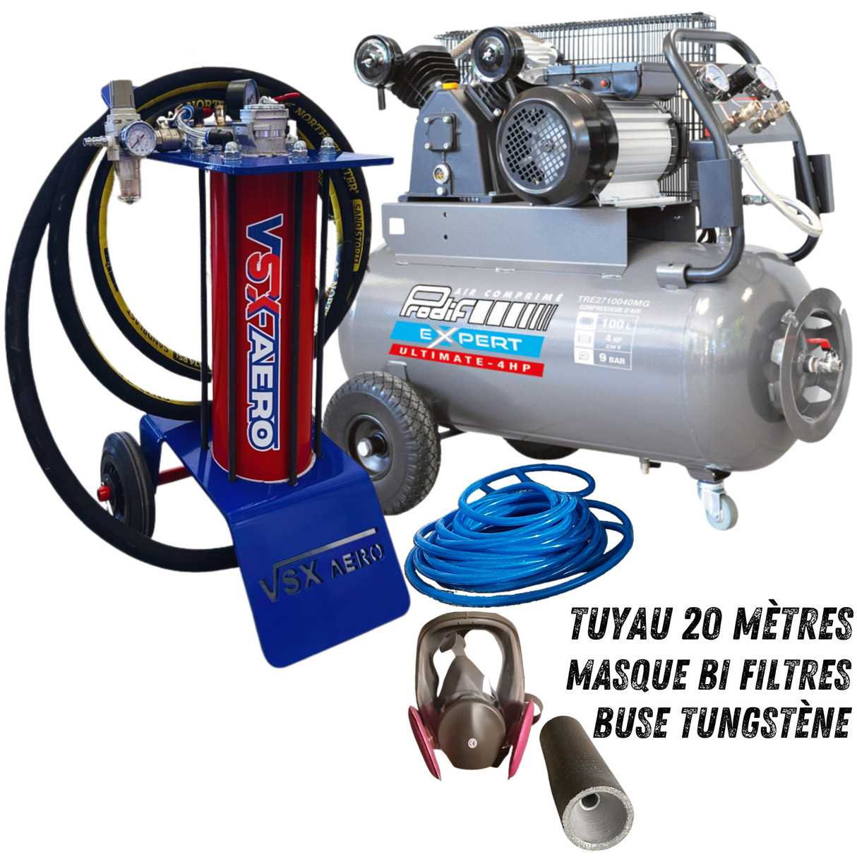 Pack Sableuse aérogommeuse VSX Aéro 8