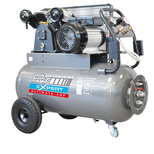 Compresseur Ultimate 100L Seconde Life Grade A+ – 4CV Haute Performance pour Sablage, Peinture & Atelier