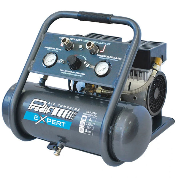 Compresor 6 Litros 0,75HP — Monofásico / Prodif