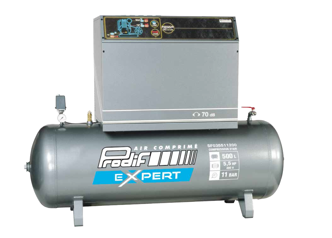 Compresseur insonorisé 500 Litres 5,5 CV